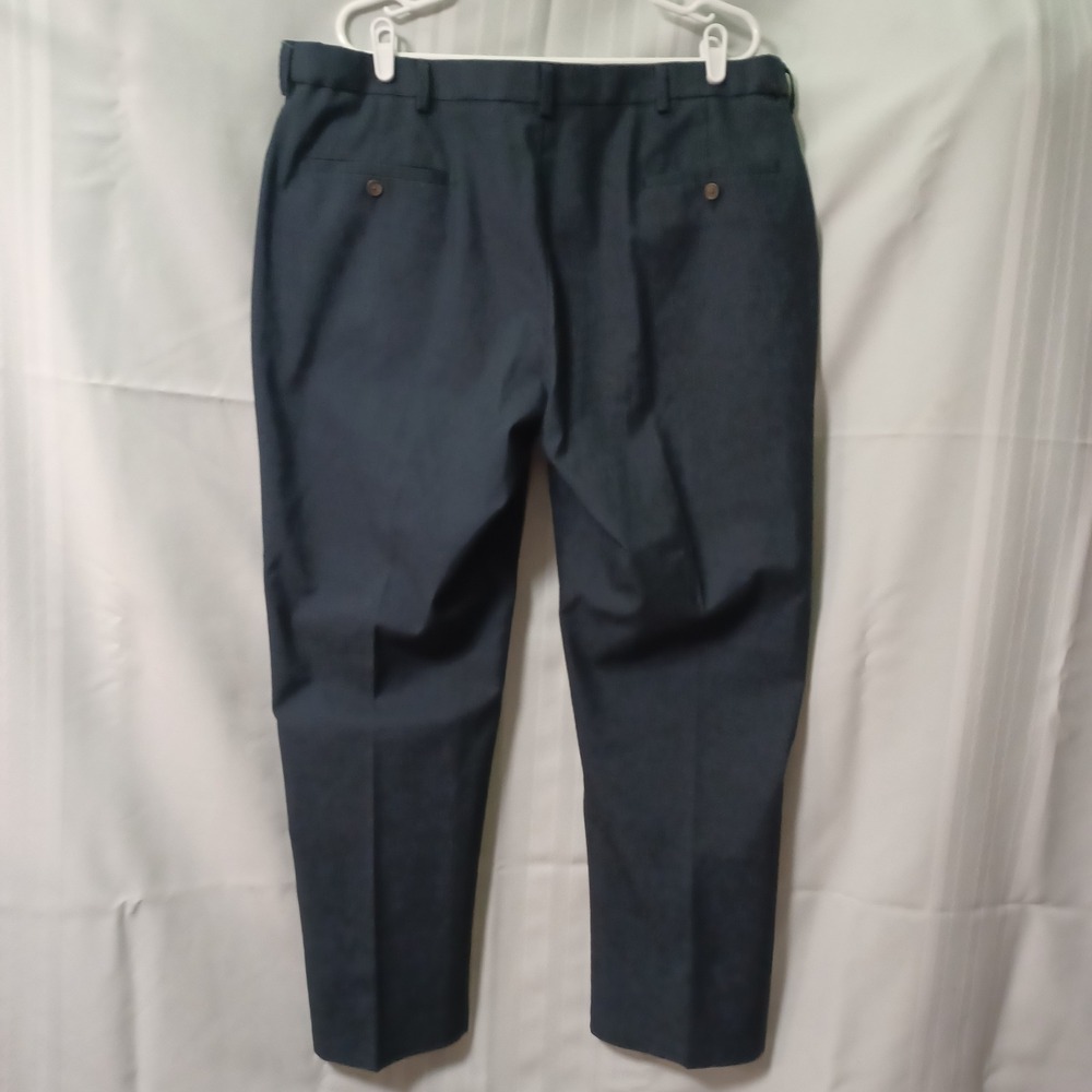 Haggar‎ Classic Fit Premium No Iron Twill Pants Mens 40x30 Blue CT112WH-CP